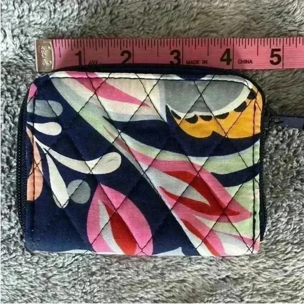 Vera Bradley RFID Petite Zip-Around Wallet Mod Paisley NWT
